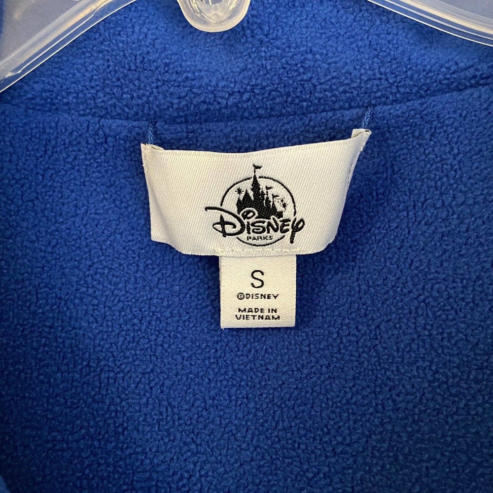 Disney Parks Men’s Reversible Fleece Vest Size S Gray Blue - Picture 8 of 10